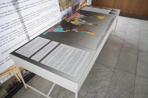 Ein Überblick der Installation zu Grundnahrungsmitteln Museo Mundial_CZ_Food_1